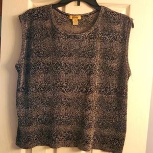 Awesome animal print sleeveless top